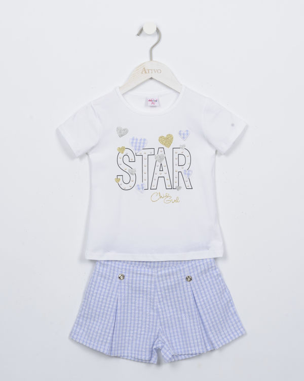 Picture of JH4475 GIRLS CLASSIC COTTON TWO PIECE SET